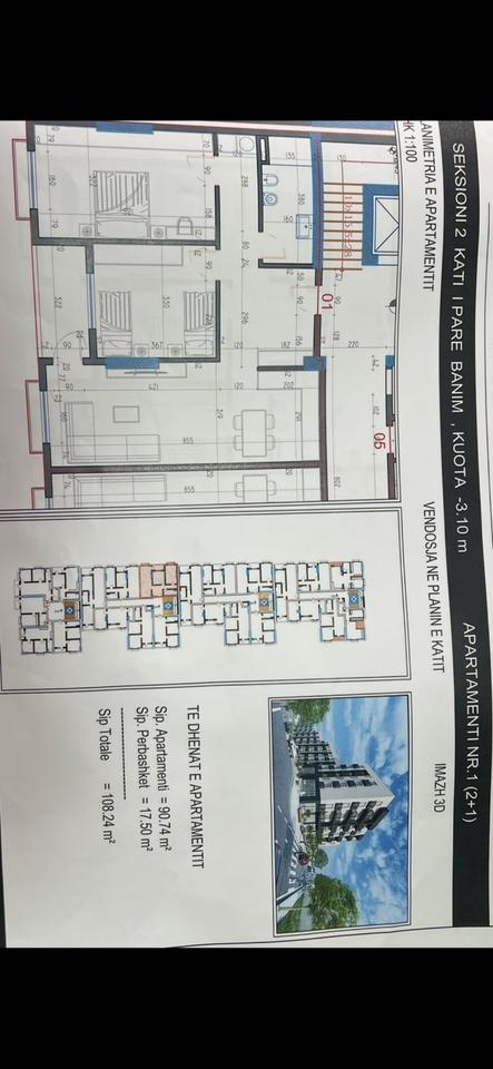 Shitet Apartament 2+1 prane Paskuqanit MAR Residenc