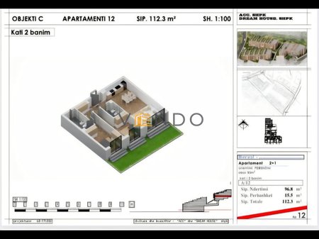 Shitet apartament 2+1+2 tek Dream House Residence mbrapa Kopshtit Zoologjik.