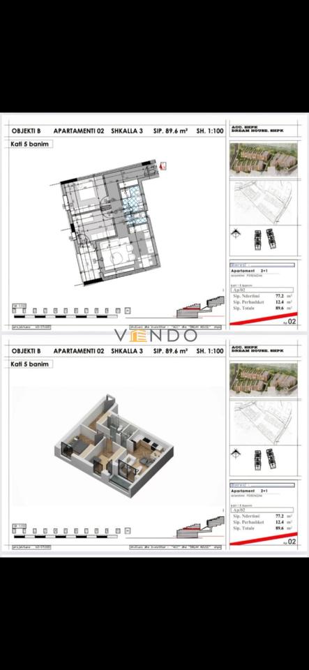 Shitet apartament 2+1+2 tek Dream House Residence mbrapa Kopshtit Zoologjik.