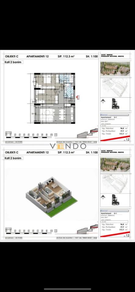 Shitet apartament 2+1+2 tek Dream House Residence mbrapa Kopshtit Zoologjik.