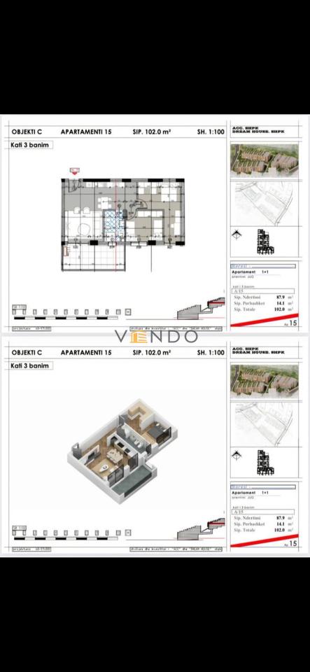 Shitet apartament 1+1 tek Dream House Residence mbrapa Kopshtit Zoologjik.