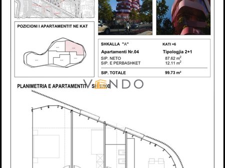 Shitet Apartament 2+1 tek Qytet Studenti, rruga Kristaq Capo/ Rezidenca Floating Floors