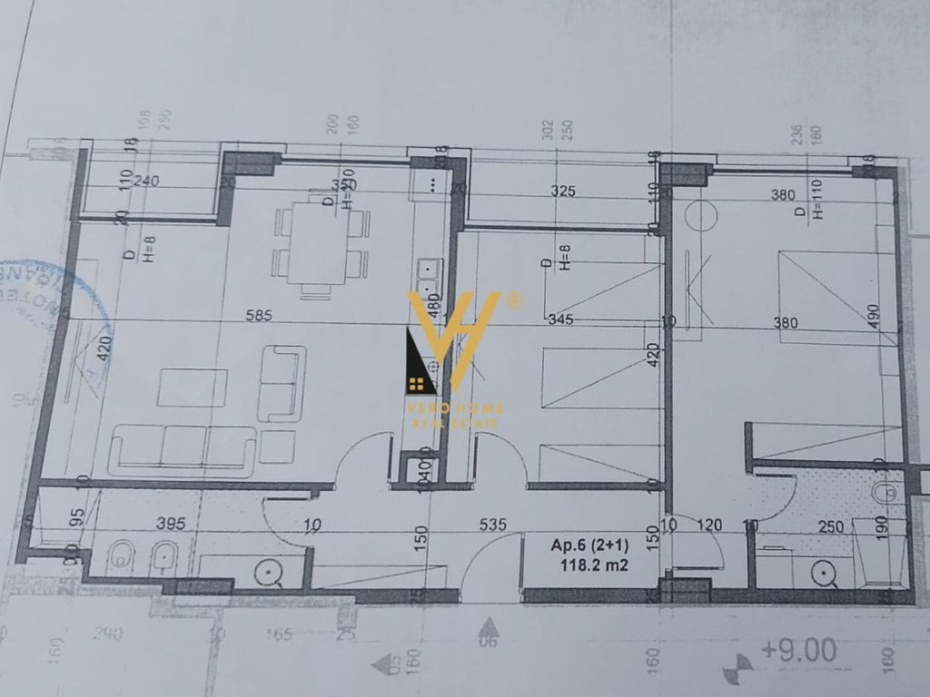 SHITET APARTAMENT 2+1+BLK TE BULEVARDI RI 152.000 EURO