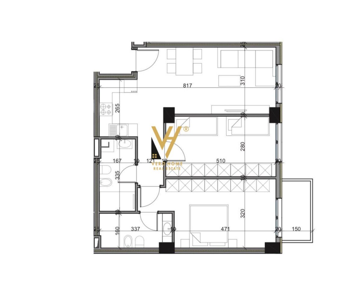 SHITET APARTAMENT 2+1+BLK TE KOM.ALUNA, PASKUQAN 130.000 EURO