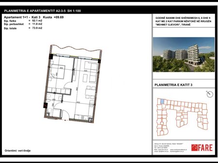 Appartamento 1+1 in vendita al Complesso Aluna, Paskuqan